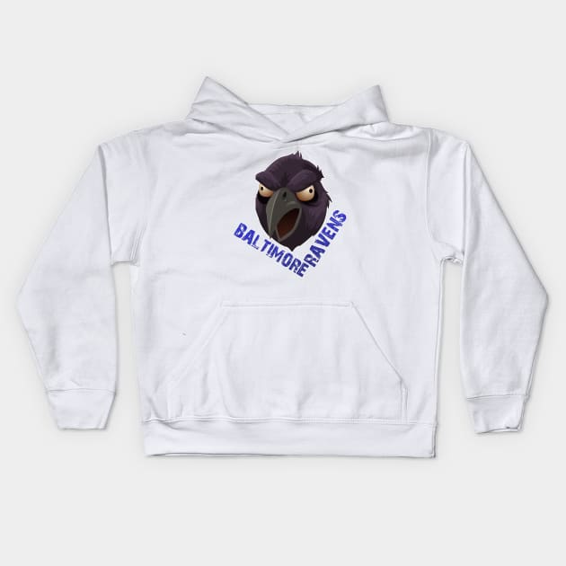 Baltimore Ravens Kids Hoodie by remixer2020